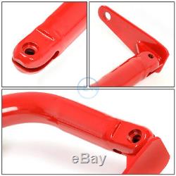 49Universal Racing Seat Belt Harness Bar Adjustable Chassis Support Rod Red