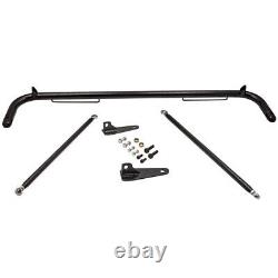 49 6 Point Racing Safety Seat Belt Chassis Roll Harness Bar Kit Rod Black