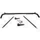 49 6 Point Racing Safety Seat Belt Chassis Roll Harness Bar Kit Rod Black