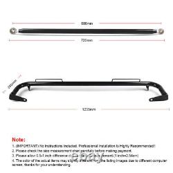 49 Black Stainless Steel Racing Safety Chassis Seat Belt Roll Harness Bar Rod