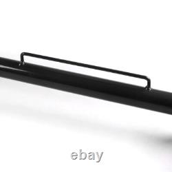 49 Black Stainless Steel Racing Safety Chassis Seat Belt Roll Harness Bar Rod