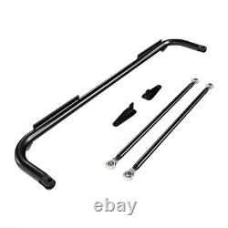 49 Black Stainless Steel Racing Safety Chassis Seat Belt Roll Harness Bar Rod