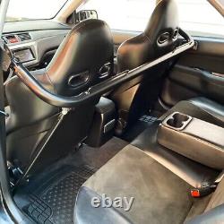 49 Black Stainless Steel Racing Safety Chassis Seat Belt Roll Harness Bar Rod