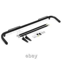 49 Black Stainless Steel Racing Safety Seat Belt Chassis Roll Harness Bar Rod