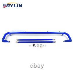 49 Blue Stainless Steel Racing Safety Chassis Seat Belt Roll Harness Bar Rod