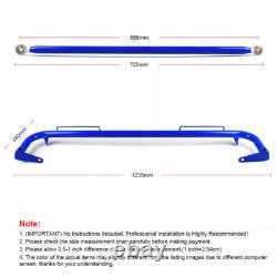 49 Blue Stainless Steel Racing Safety Chassis Seat Belt Roll Harness Bar Rod