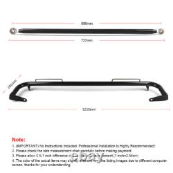 49 Racing Safety Seat Belt Chassis Roll Harness Bar Rod Stainless Steel Black
