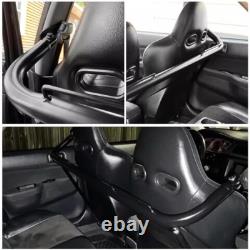 49 Racing Safety Seat Belt Chassis Roll Harness Bar Rod Stainless Steel Black