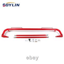 49 Red Stainless Steel Racing Safety Chassis Seat Belt Roll Harness Bar Rod