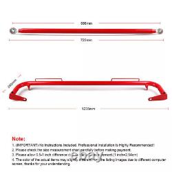 49 Red Stainless Steel Racing Safety Chassis Seat Belt Roll Harness Bar Rod
