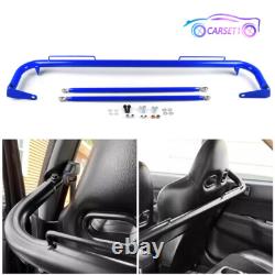 49 SS Racing Safety Chassis Seat Belt Roll Harness Bar Rod Blue 4 5 6 Point