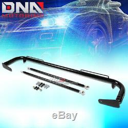 49 Stainless Racing Protection Safety Seat Belt Chassis Harness Bar Rod Black