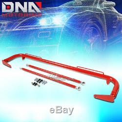 49 Stainless Racing Protection Safety Seat Belt Chassis Harness Bar Rod Red