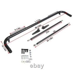 49 Stainless Steel Racing Safety Seat Belt Chassis Roll Harness Bar Kit Rod