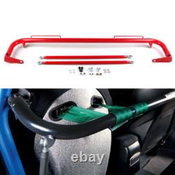 49 Stainless Steel Racing Safety Seat Belt Chassis Roll Harness Bar Rod Red