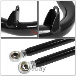 49black Racing Seat Belt Harness Tie Stabilize Bar Adjustable Support Rod+bolt