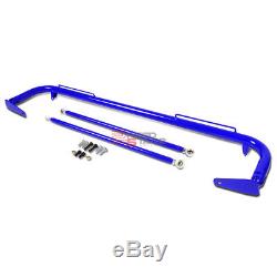 49blue Racing Seat Belt Harness Tie Stabilize Bar Adjustable Support Rod+bolt