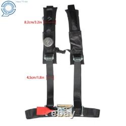 4 Pack Seat Belt Harness 4 Point 2 Padded Black For Polaris RZR XP S 4 1000