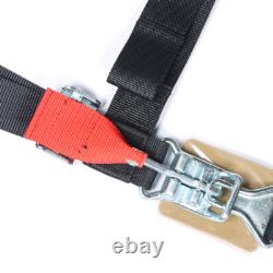 4 Pack Seat Belt Harness 4 Point 2 Padded Black For Polaris RZR XP S 4 1000