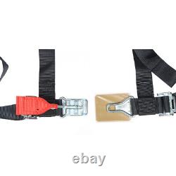 4 Pack Seat Belt Harness 4 Point 2 Padded Black For Polaris RZR XP S 4 1000