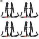 4 Pack Seat Belt Harness 4 Point 2 Padded Black For Polaris RZR XP S 4 1000 USA