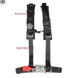 4 Pack Seat Belt Harness 4 Point 2 Padded Black For Polaris RZR XP S 4 1000 USA