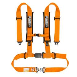 4 Point 2 Buckle Racing Car Safety Seat Belt Harness ATV UTV Go-Kart Universal