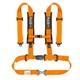 4 Point 2 Buckle Racing Car Safety Seat Belt Harness ATV UTV Go-Kart Universal