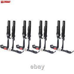 4 Point 2 Padded Black For Polaris RZR XP S 4 1000 Seat Belt Harness 4 Pack