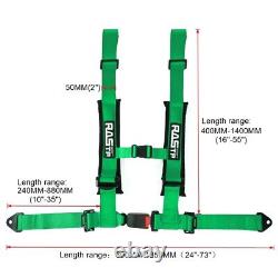 4 Point 2 Racing Harness Seat Belt Buckle Green For UTV ATV Sand Rail RZR X3
