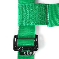 4 Point 2 Racing Harness Seat Belt Buckle Green For UTV ATV Sand Rail RZR X3