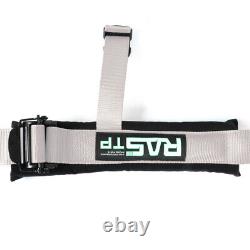 4 Point 2 Safety Harness Seat Belt Silver Gray For UTV ATV Sand Rail RZR X3