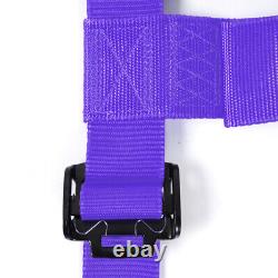 4 Point 2 Safety Racing Harness Seat Belt Purple For UTV ATV Sand Rail RZR X3