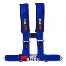 4 Point 3 Blue Seat Belt Racing Harness Side by Side Polaris RZR Ranger RZR4