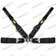 4 Point Black Camlock Quick Release Car Seat Belt Harness F OMP Racing Universal