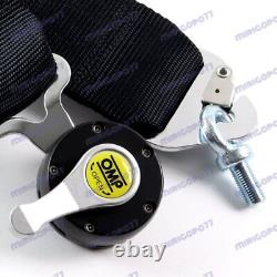 4 Point Black Camlock Quick Release Car Seat Belt Harness F OMP Racing Universal