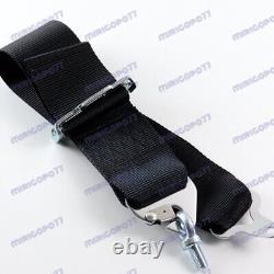 4 Point Black Camlock Quick Release Car Seat Belt Harness F OMP Racing Universal