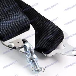 4 Point Black Camlock Quick Release Car Seat Belt Harness F OMP Racing Universal