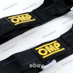 4 Point Black Camlock Quick Release Car Seat Belt Harness F OMP Racing Universal