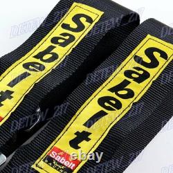 4 Point Black Camlock Quick Release Car Seat Belt Harness Racing Universal 3