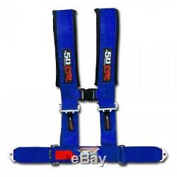 4 Point Blue Seat Belt Safety Harness Subaru WRX STI Ipreza Rally Race Car AWD