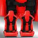 4-Point Car Auto Black Racing Sport Seat Belt Safety Harness Strap Universal