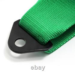 4-Point Car Auto Green Racing Sport Seat Belt Safety Harness Strap Universal