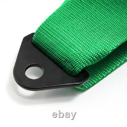 4-Point Car Auto Green Racing Sport Seat Belt Safety Harness Strap Universal