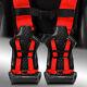 4-Point Car Auto Red Racing Sport Seat Belt Safety Harness Strap Universal