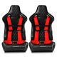 4-Point Car Auto Red Racing Sport Seat Belt Safety Harness Strap Universal