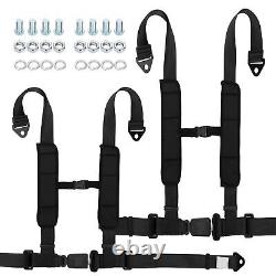4-Point Harness Seat Belt with 2 Padding Quick Auto Buckle for Kids & Adul
