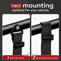 4-Point Harness Seat Belt with 2 Padding Quick Auto Buckle for Kids & Adul