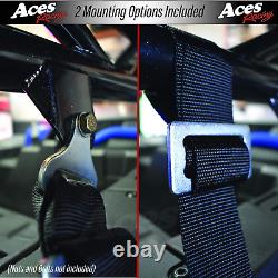 4 Point Harness with 2 Inch Padding Ez Buckle Technology Black Pair
