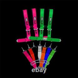 4 Point Safety Harness 2 Inch Seat Belt Sand Rail Dune Buggy Jeep Crawler PINK